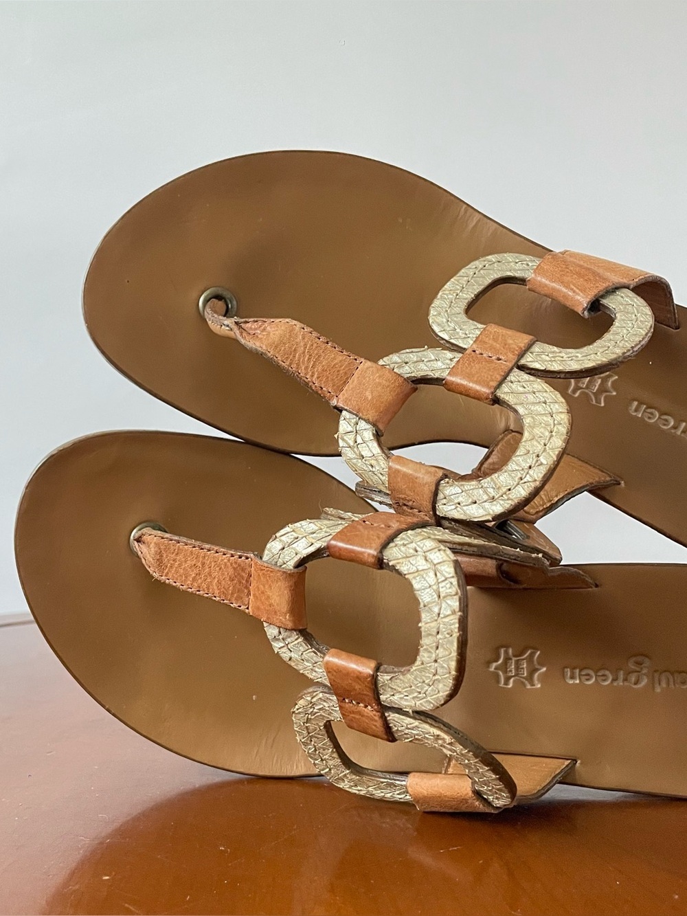 Paul Green leather thong sandals | US 5.5